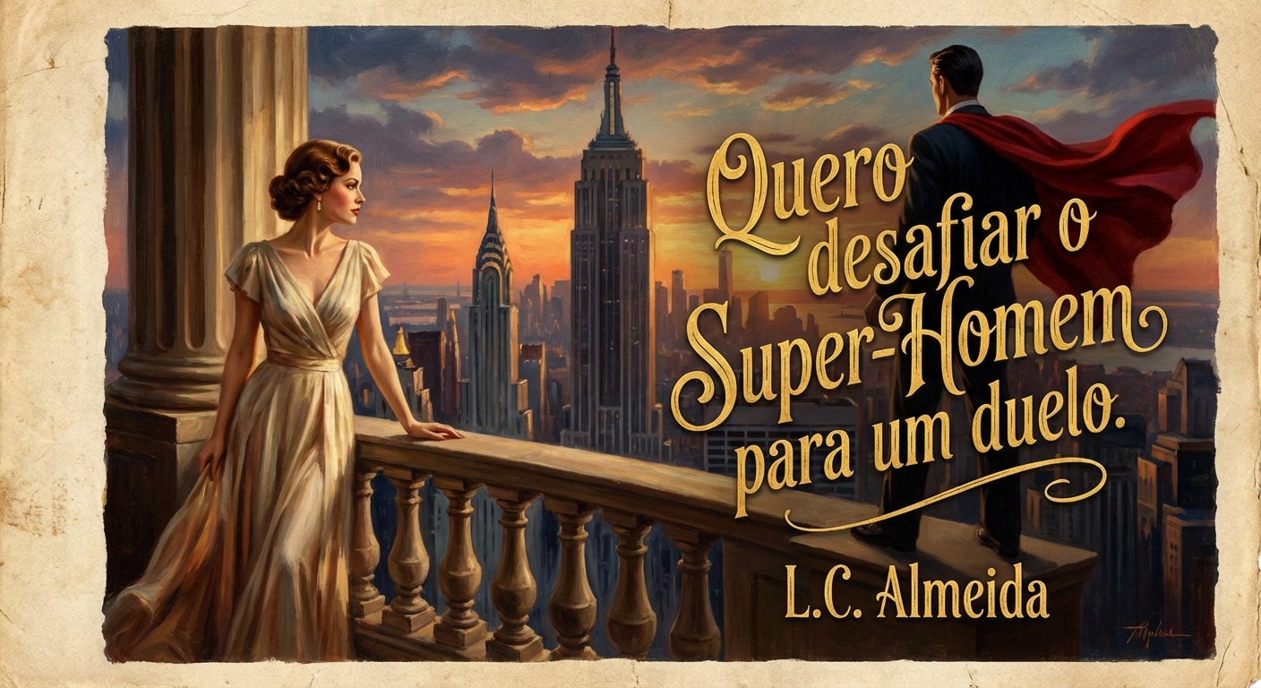 Quero desafiar o Super-Homem para um duelo.