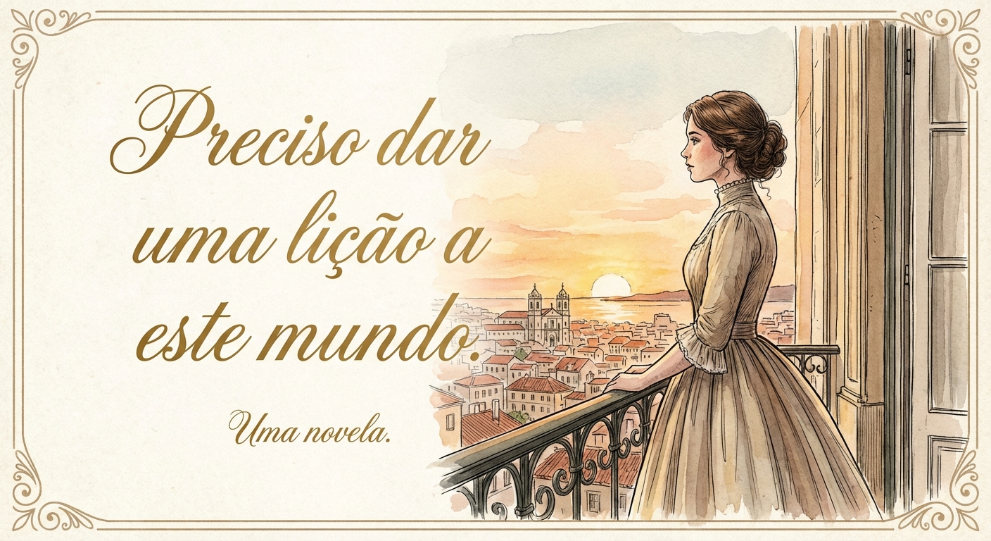 Preciso dar uma lição a este mundo.